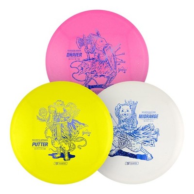 Prodigy 100 Series Disc Golf Set | 3 Piece Blue, Red, Yellow 