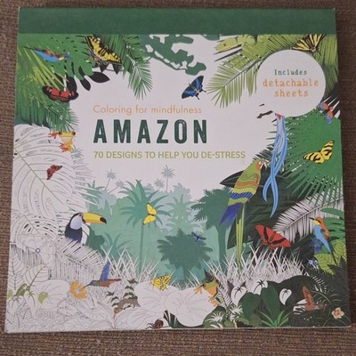 Coloring for Mindfulness Amazon 70 Designs De-Stress PB 2016 Hamlyn Detachable