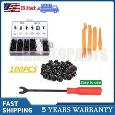 For Subaru 100pcs Bumper Hood Clips Retainer Rivet Fastener Fender Push Pin Us