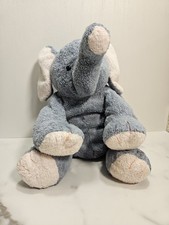 Ty Pluffies Winks The Elephant Pink Grey 9" Stuffed Animal 2002 Plush