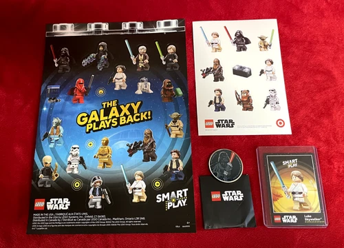 New ListingTarget Star Wars Lego Promo Darth Vader Coin w Luke Card and Sticker Sheets