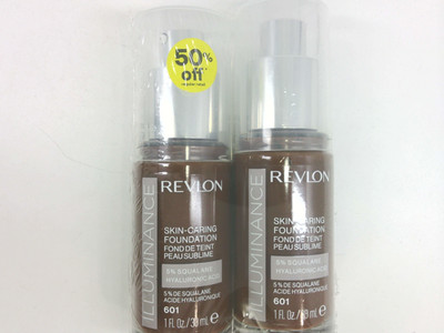 Revlon Illuminance Liquid Foundation Soft Nutmeg 601 Hyaluronic Acid, 2 PACK