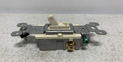 Pass & Seymour 660-WG White Single-Pole Toggle Switch
