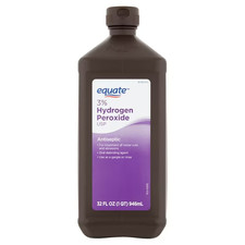 Antiseptic Hydrogen Peroxide Equate 32 oz. Bottle 3 Strength 2 Ct Large New