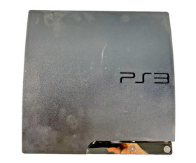 Sony PlayStation 3 Slim CECH-2501B Black PS3 Console w/ Power Cord Only Tested