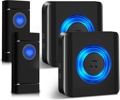 Waterproof Wireless Doorbell 1300ft 58 Melodies for Home/Office/Outdoor