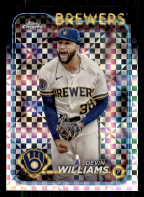 2024 Topps Chrome X-Fractor #103 Devin Williams Milwaukee Brewers