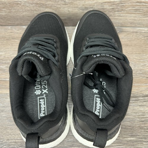 Propet Women Shoes Size 8 2E B10 Usher Sneakers Black Comfort Orthopedic lace up - Picture 10 of 18