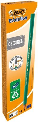 BIC Ecolutions Evolution 650 HB Pencil, â   Green, 12 Count (Pack of 1) Single
