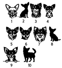 Chihuahua Vinyl Decal read description 