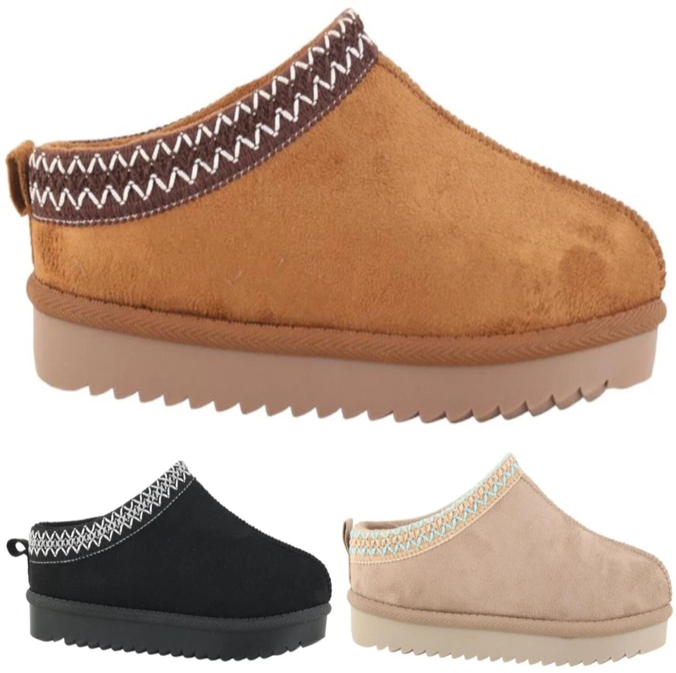 KINDER MÄDCHEN SLIPPER WARM KUNSTFELL GEFÜTTERT OUTDOOR HAUSSCHUHE KUSCHELSCHUHE STIEFEL GR.
