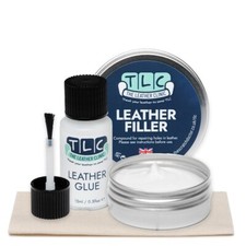 Leather Glue & Filler for repairs to leather, (and faux),  vinyl. Sofa, car seat