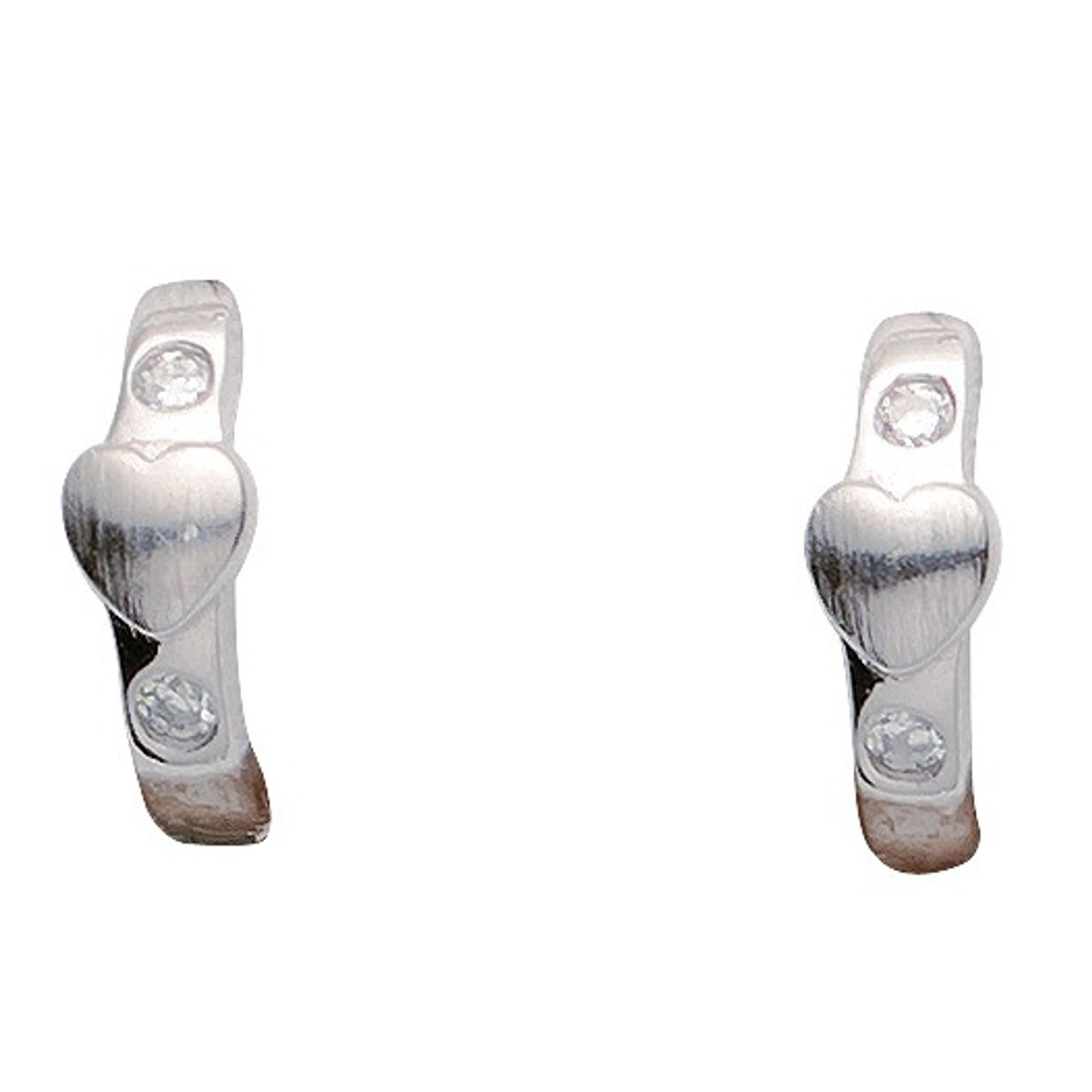 Базовая серебряная оправа 05KS103 для девочек-креолок из серебра 925 пробы с цирконием 7090₽