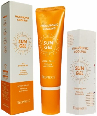 DEOPROCE hyaluronic cooling sun gel spf50+pa+++