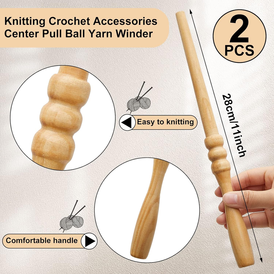 Tabletop Amish Style Wooden Yarn Swift Spindle Wood Swift Yarn Holder