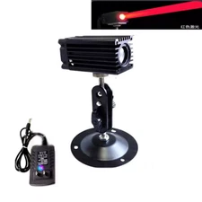 Fat Beam 638nm 200mW Red Dot Laser Diode Module 12V Adapter with Holder