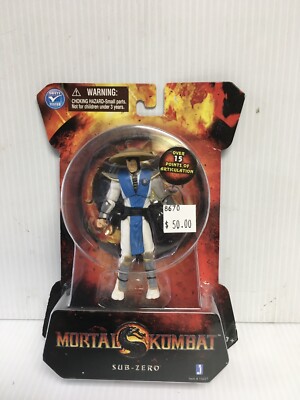 Jazwares Mortal Kombat 9 Raiden 3.75  Action Figure ERROR CARD Sub Zero