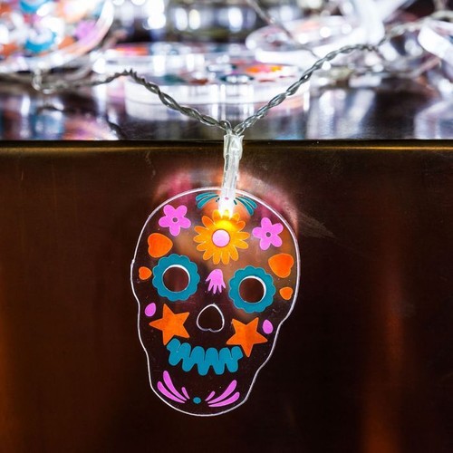 ghirlanda luminosa sugar skull