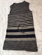 Dolan Left Coast Anthropologie Womens Dress Size S Sleeveless Belted Striped