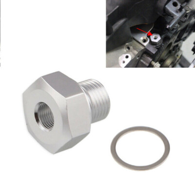 2Pcs Oil Pressure Adapter M12*1.5 Adapter to 1/8 NPT Port Fitting for LS Engine