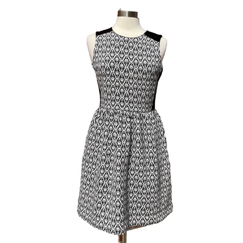 madewell knit apron cami dress BLUE CROSSHATCH TEXTURE KNEE-LENGTH Sz S Castagninoitalia