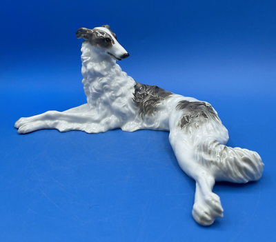 HUTSCHENREUTHER GERMANY LARGE PORCELAIN FIGURINE OF A RECLINING
