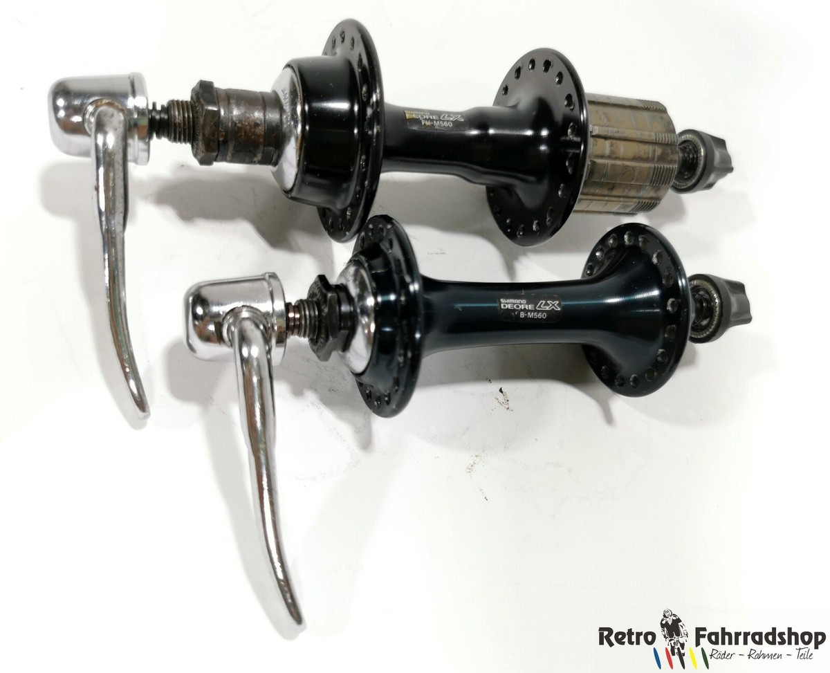Shimano Deore LX M560 MTB Hub Set 7x 135mm 36h year 1992 Black Japan CULT