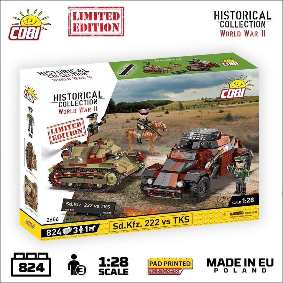 COBI 2656 Sd.Kfz. 222 vs TKS September 1939 LIMITED edition Only