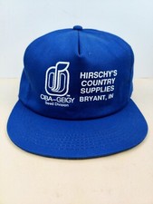 Vintage K Products USA MADE Ciba Seed Farm Trucker Hat Snapback Cap