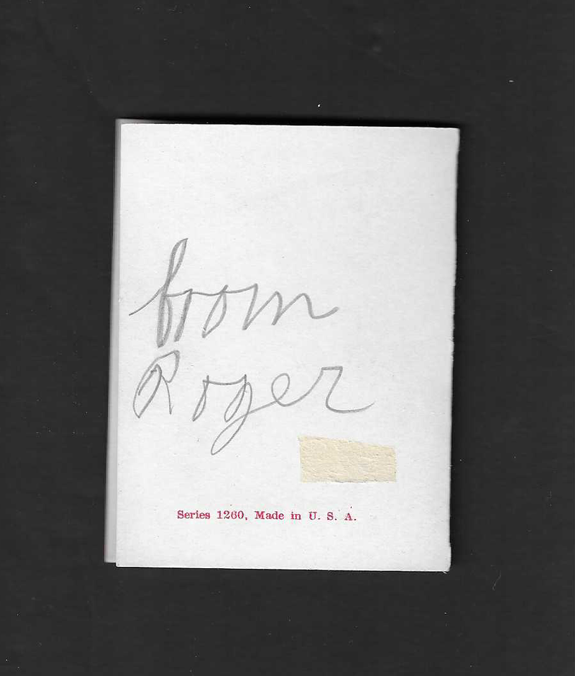 vintage Series 1260 flip Greeting I'm sending my love VALENTINE Card