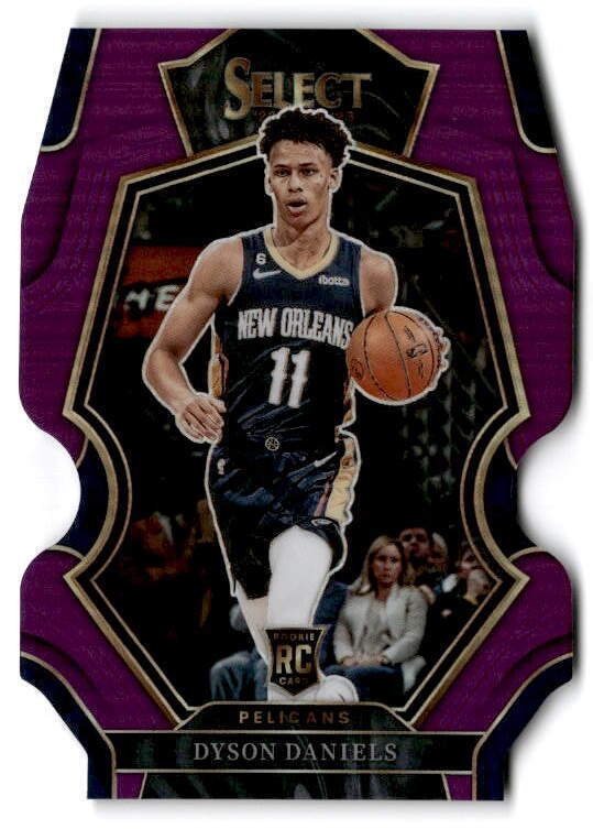 2022-23 Panini Select #172 Dyson Daniels Purple Prizms Die Cut #/99