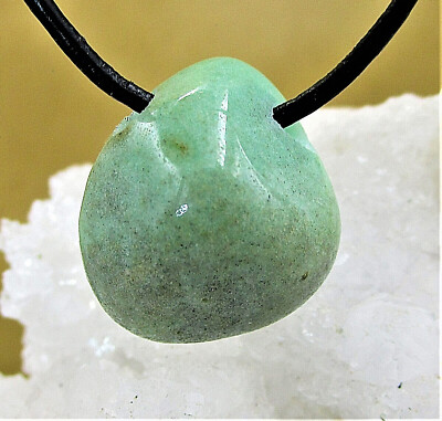CHRYSOPRAS   FREEFORM  Trommelstein  gebohrt  EDELSTEIN  ANHÄNGER    Nr.48