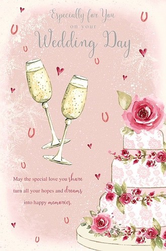 Wedding Card Happy Wedding Day Wishing Well C28 Ebay