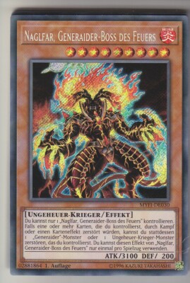 Yu-GI-OH Naglfar Generaider Boss des Feuers Secret Rare MYFI-DE030 NEU!