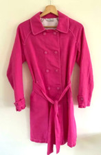 White Company Fuschia Pink Ladies Mac / Coat Size Med / 10