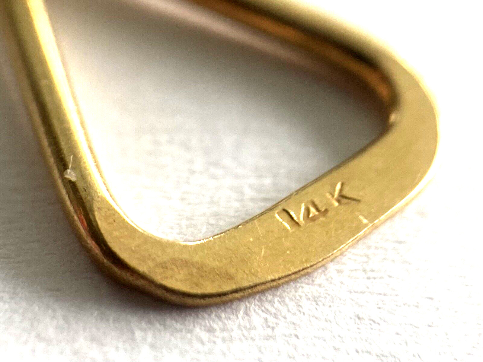 14K Solid Yellow Gold Pierced Dangle Drop Ladies … - image 15