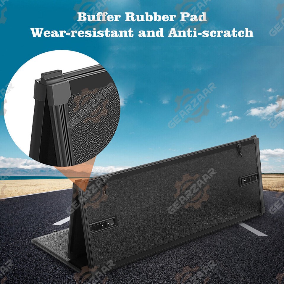 5.5FT Tonneau Cover Hard TriFold For 20152024 Ford F150 F150 Truck