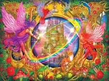 RoseArt Faerie Glass 1000 Piece Impossible Fantasy Puzzle