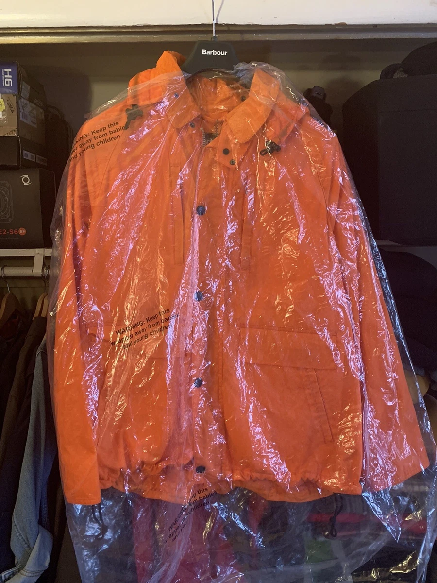 Supreme Barbour Orange Field Jacket - XL | eBay