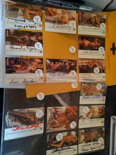 14 Autographed Playboy Cards Subject:Nudes | eBay