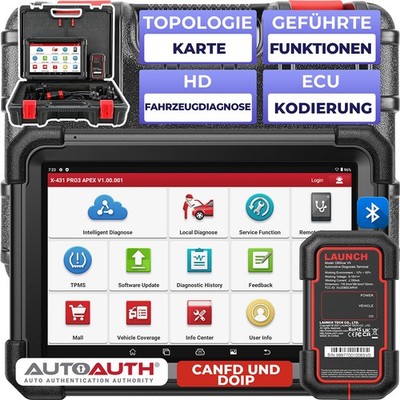 2026 LAUNCH X431 PRO3 APEX Profi OBD2 Diagnosegerät ALLE SYSTEM KFZ-FehlerCodele