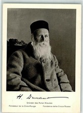 10641812 - Founder of the Red Cross + Facsimile Signature Dunant, Henry 1928