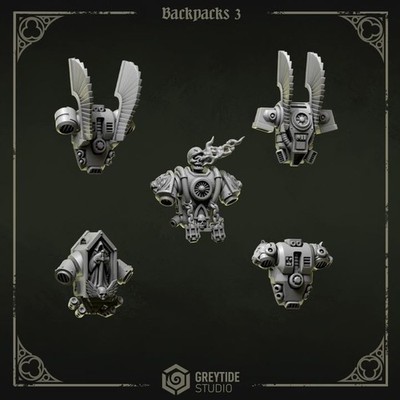 Kitbash Bits - Backpacks 3 EP - GreyTide Studio