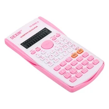 Scientific Calculator 2-Line 12 Digit Display Engineering Calculator Pink