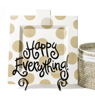 Happy Everything Plate with 3 Mini attachments, Football, Bunny & Pumpkin!