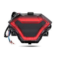 Motorcycle LED Tail Light Rear Driving Flash Brake Sequential Turn Signal Light