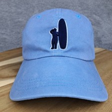 Johnnie-O Hat Cap Snap Back Blue Mesh Trucker Blue Surf Logo Adjustable Mens