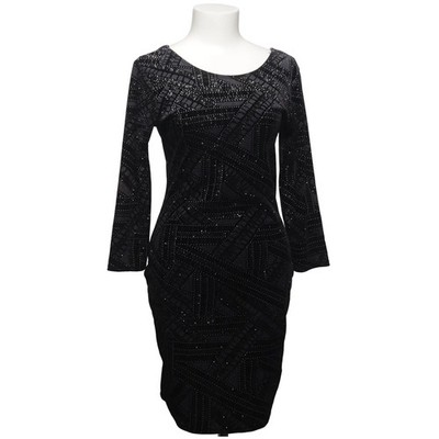 Sisters Point, Kleid, Größe: M, Schwarz/Grau, Elasthan/Polyester, Print #gO1