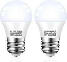 2 PACK Refrigerator Light Bulb LED 40W Waterproof Frigidaire Freezer Switch, NEW