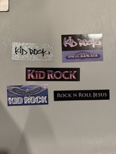 RARE Kid Rock Promo Sticker Decal Lot Cocky Rock N Roll Jesus DWAC Badass Album